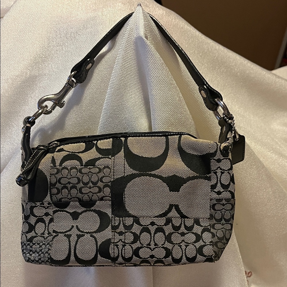 Coach Black and Gray Designer mini Women's Bag